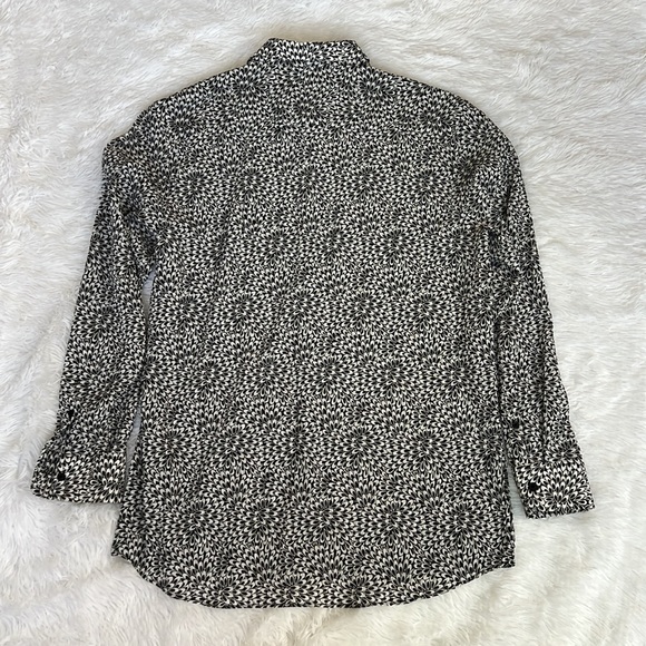 ZARA MENS FLORAL BUTTON DOWN LONG SLEEVE SHIRT - Picture 2 of 7